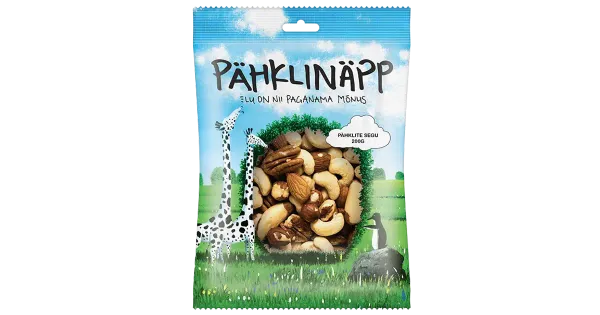 Pähklinäpp pähklite segu, 200 g