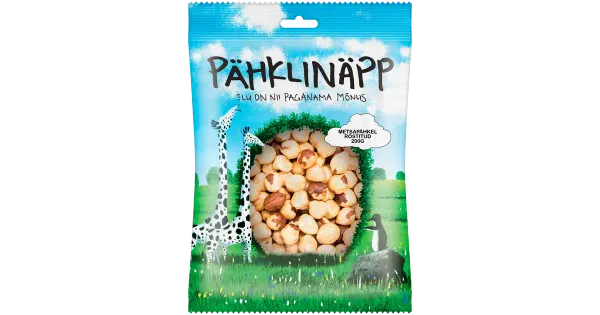 Pähklinäpp röstitud metsapähklid 200 g