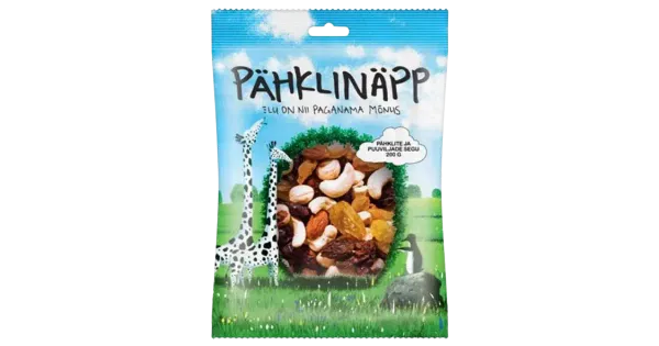 Pähklite ja puuviljade segu 200 g Pähklinäpp