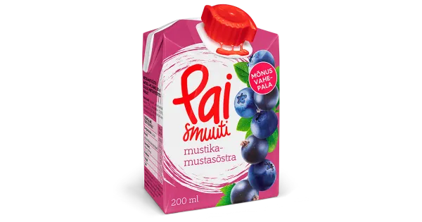 Pai mustika-mustsõstra smuuti 200ml