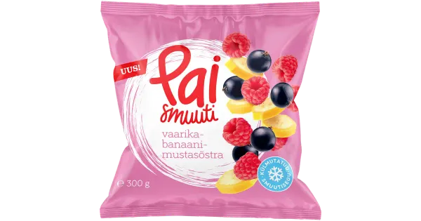 Pai Vaarika-Banaani-mustasõstra smuutisegu 300 g