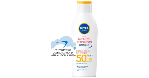 Päikesekreem Nivea Sun Sensitive Immediate Protect SPF50 200ml