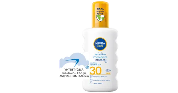 Päikesekreemi sprei Nivea Sun Sensitive SPF30 200ml