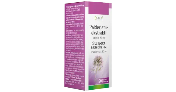 Paira palderjani ekstrakt. 20MG TAB N50