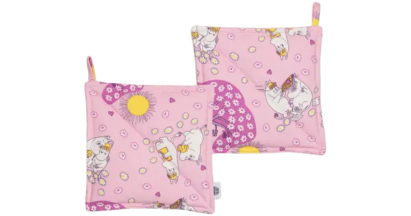 Pajalapid 2tk Muumid Kullakesed 22x22 roosa