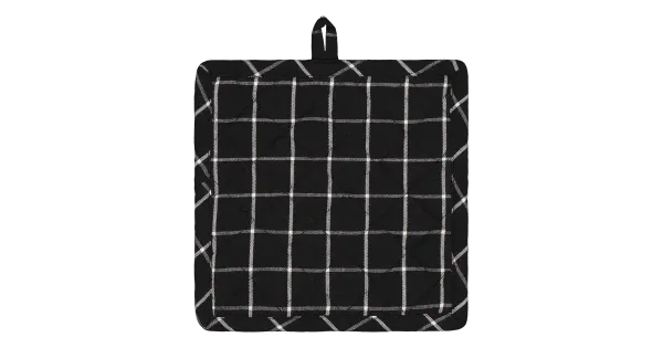Pajalapp Ruutu 20X20 must/valge