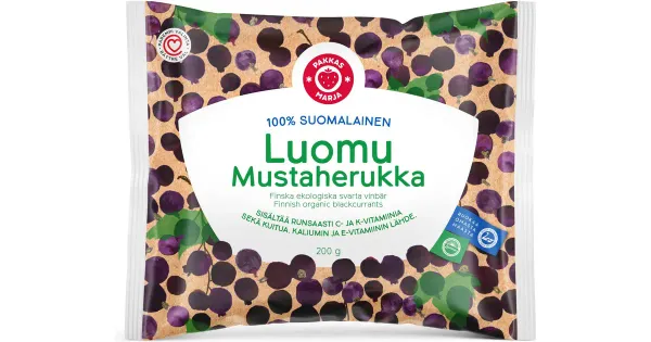 Pakkasmarja Mahe Mustsõstar 200 g