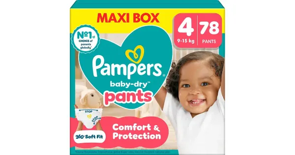 Pampers Baby Dry püksmähkmed S4, 9-15 kg 78 tk