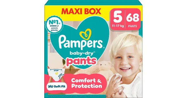 Pampers Baby Dry püksmähkmed S5, 11-17 kg, 68 tk