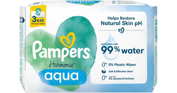 Pampers Harmonie niisked salvrätikud 144tk