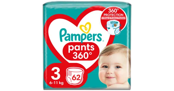 PAMPERS püksmähkmed JP S3 62tk