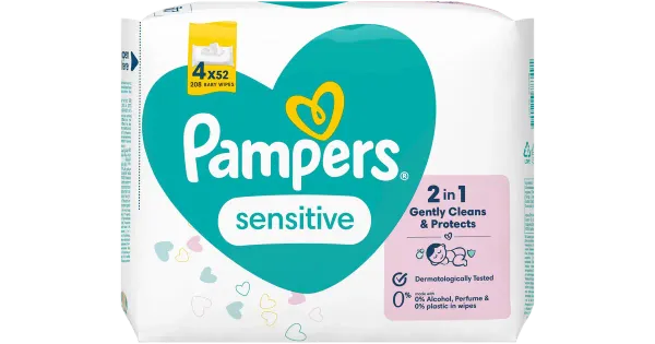Pampers Sensitive niisked salvrätikud 208 tk