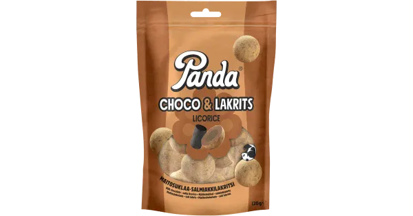 Panda Choco & Lakrits kommid 120g