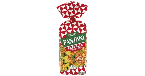Panzani Farfalle 3-värvilised makaronid 500g