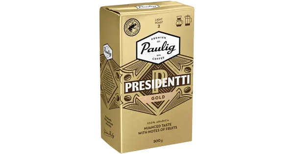 Paulig filtri- ja presskannukohv Presidentti Gold 500 g