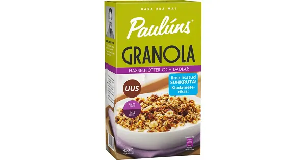 Paulúns Granola sarapuupähklite ja datlitega 450 g