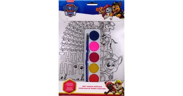Paw Patrol akvarellvärvidega