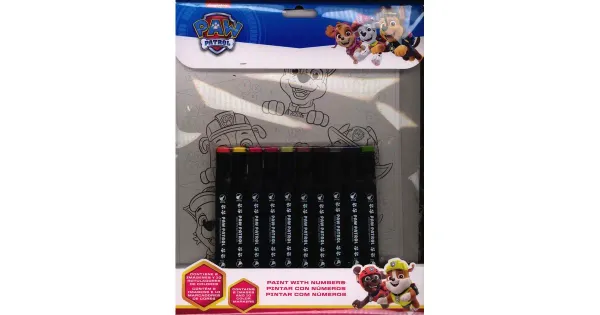 Paw Patrol värvi numbri järgi