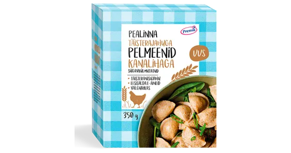 Pealinna Täisterajahuga Pelmeenid Kanalihaga 350 g