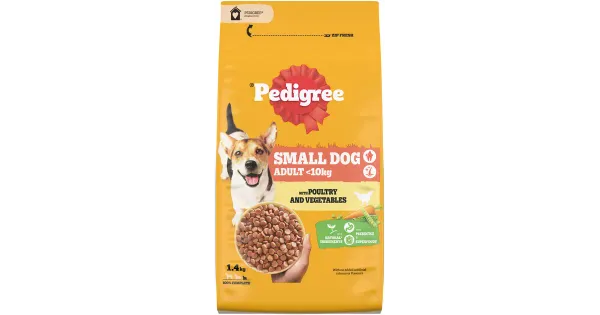 Pedigree <10kg Linnuliha kuivtoit koertele 1,4 kg