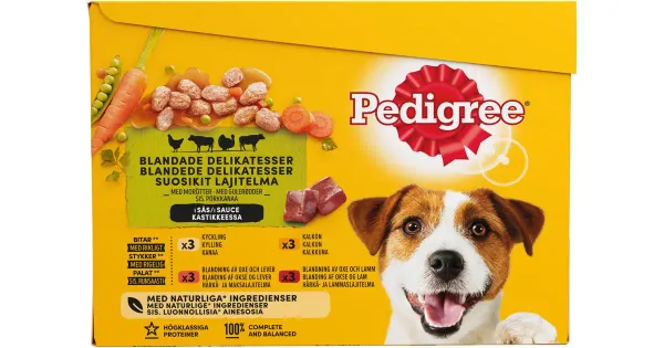 Pedigree Adult koeratoiduvalik kastmes, 12 x 100 g