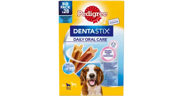 Pedigree DentaStix keskmine 28-pakk(4x7tk)