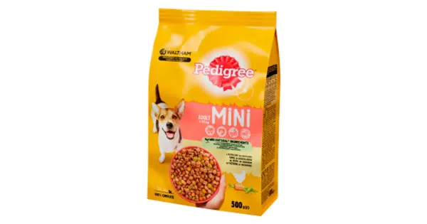 Pedigree kuivtoit täiskasvanud koertele kana-köögivilja 500g