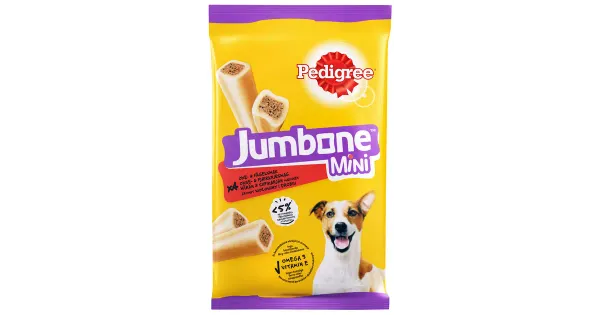 Pedigree täiendsööt koertele Jumbone mini härja- ja kodulinnanlihaga 160g