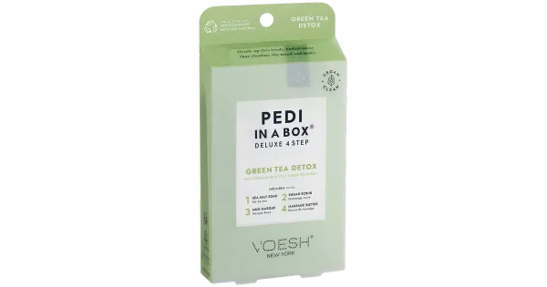 Pediküürikomplekt Voesh 4 astet roheline tee Detox