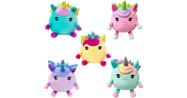 Pehme mänguasi Squishpets 25cm Medium Galupy Rainbow Unicorn 6 ass.