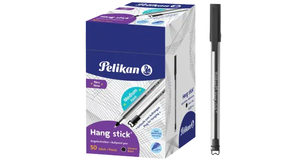 Pelikan pastapliiats, hang stick, must