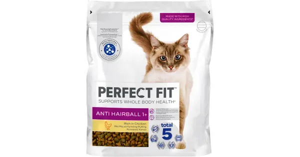 Perfect Fit kuivtoit kassidele karvapallide vastu, kanaga 750 g
