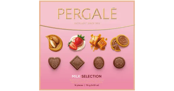Pergale piimašokolaadide assortiikarp 114g