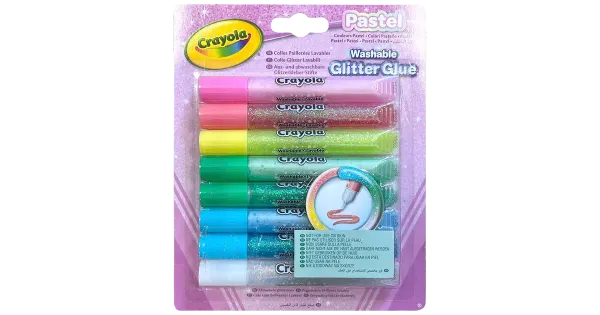 Pestavad pastelsed sädelevad liimid 8 tk