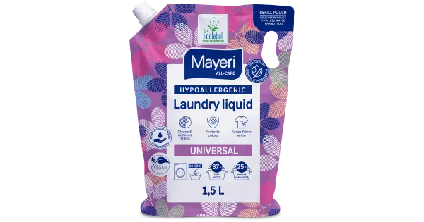 Pesugeel Mayeri Universal hüpoallergeenne All-Care täitepakk 1,5l
