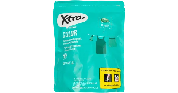Pesukapslid Xtra Color 40tk