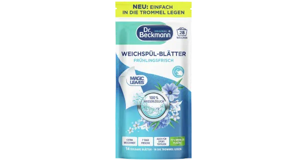 Pesupehmendaja lehed Dr.Beckmann Floral Fresh 28tk