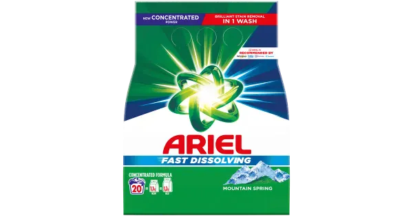 Pesupulber Ariel Mountain Spring 20Pk/1,1Kg