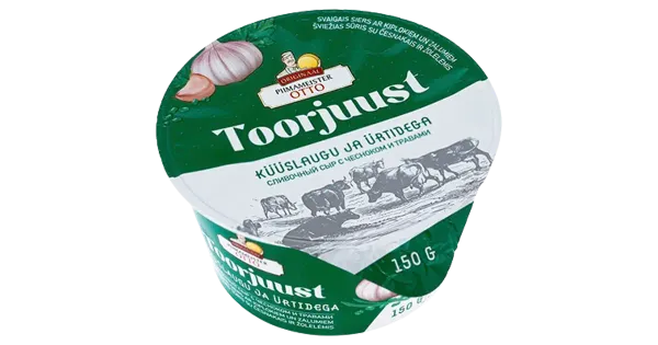 Piimameister Otto toorjuust küüslaugu ja ürtidega 150g