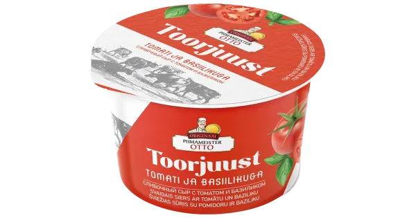 Piimameister Otto toorjuust tomati ja basiilikuga 150g
