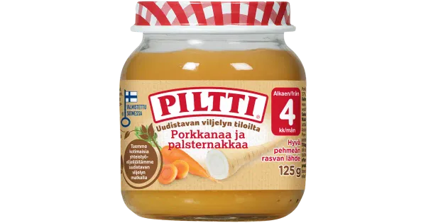 Piltti 125g porg-pastinaagi püree 4k