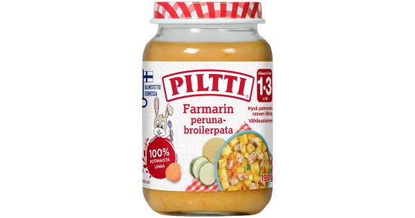 Piltti kartuli-broilerihautis lastele alates 12-elukuust, 190 g