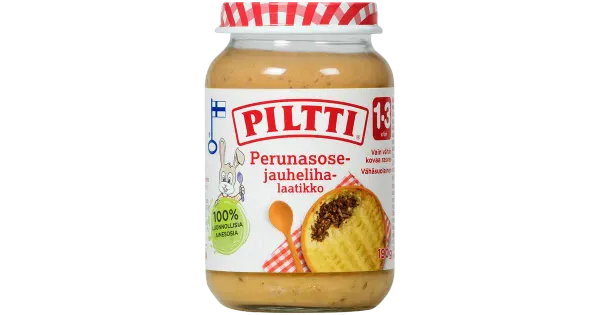 Piltti kartulipüree-hakklihavorm 1-3 aastastele lastele, 190 g