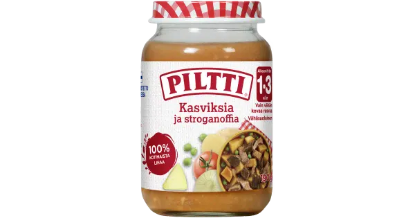 Piltti köögiviljad stroganov 1-3a 190g