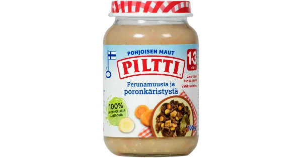 Piltti lastetoit kartuli ja põdralihaga 190 g, alates 12-elukuust