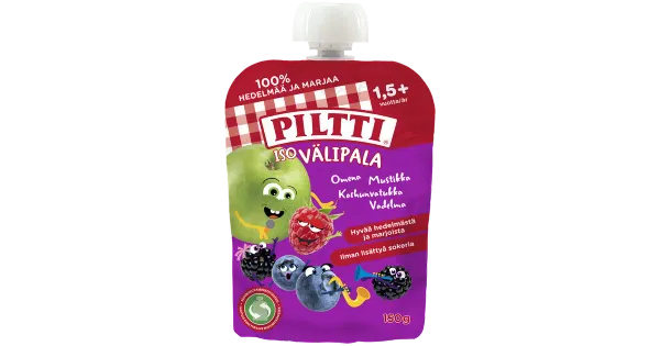 Piltti marjapüree lastele alates 2-eluaastast, 150 g