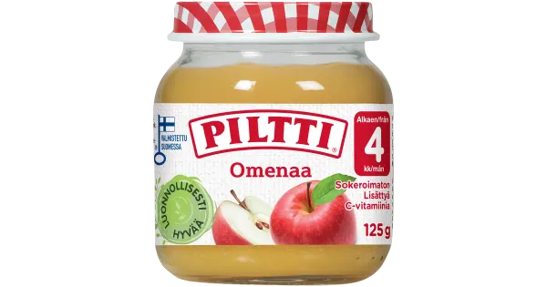 Piltti õunapüree lastele 125 g, alates 4-elukuust