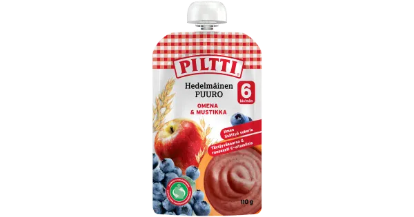 Piltti puder õuna-mustika 6k 110g