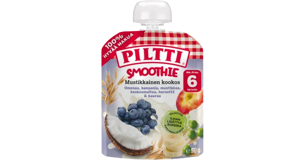 Piltti Smuuti mustikas kookos 6k 90g