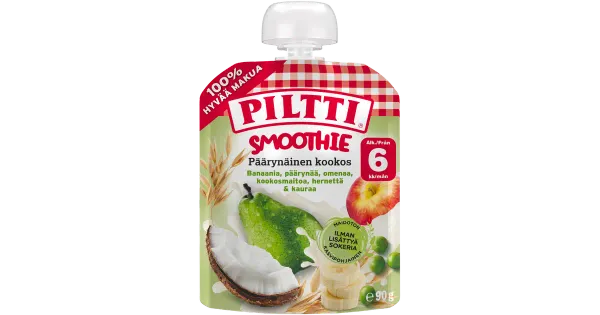 Piltti Smuuti pirn kookos 6k 90g